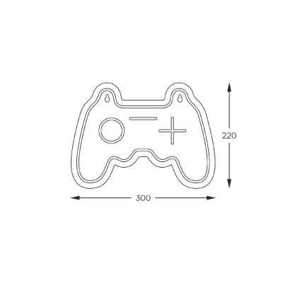 Zuma Line Neon neon 1x1 W biała FM-WN67