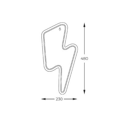 Zuma Line Neon neon ścienny 1x3,54 W czerwony FM-WN85
