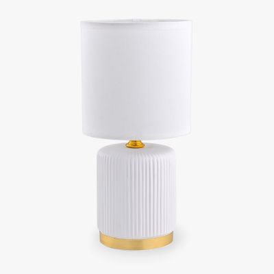 Zuma Line lampa stołowa 1x40 W biała HS8720-WH