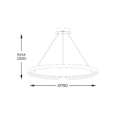 Zuma Line Circle lampa wisząca 1x50 W biała LA0716/1-WH