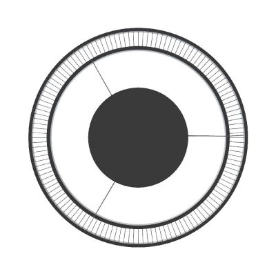 Zuma Line Balu lampa wisząca 1x57 W czarna MD3328-2M-3BT