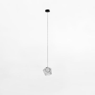 Zuma Line Colore lampa wisząca 1x6 W czarna-przezroczysta MD3350-1BL/C