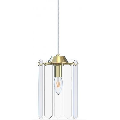 Zuma Line Nira lampa wisząca 1x40 W przezroczysta-złota MD3523-1-EGN