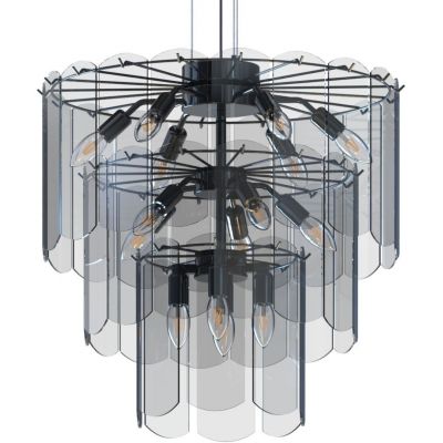 Zuma Line Nira lampa wisząca 14x40 W czarna-przydymiona MD3523-14L-EBCN