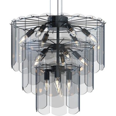 Zuma Line Nira lampa wisząca 14x40 W czarna-przydymiona MD3523-14L-EBCN