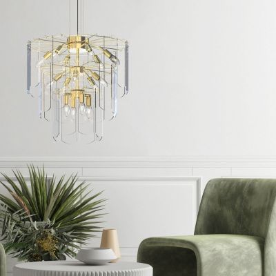 Zuma Line Nira lampa wisząca 14x40 W przezroczysta-złota MD3523-14L-EGN