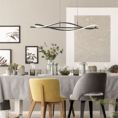 Zuma Line Domenico lampa wisząca 1x30 W czarna MD3544-1-3BT