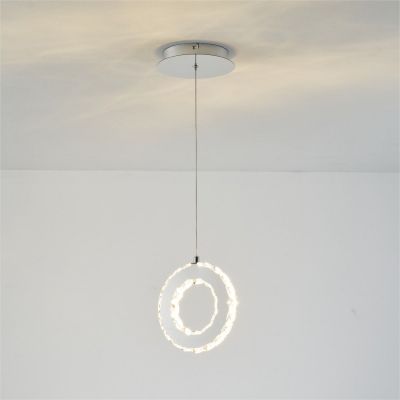 Zuma Line Girona lampa wisząca 1x10 W stal MD3713-1-3CT