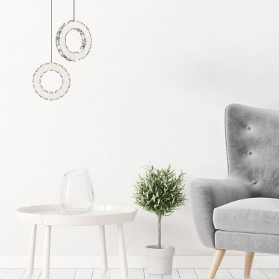 Zuma Line Girona lampa wisząca 1x10 W stal MD3713-1-3CT