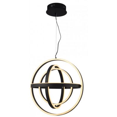 Zuma Line Tess lampa wisząca 1x52W czarna MD9203-4-3BD