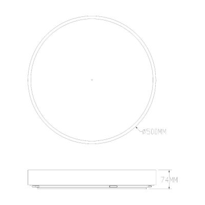 Zuma Line Nadi plafon 1x50 W złoty MS724-R500-GD