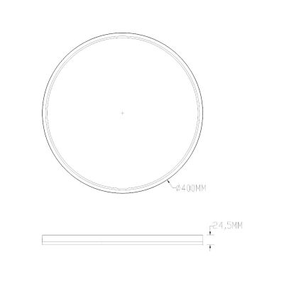 Zuma Line Colis plafon 1x32 W 1x8W biały-czarny MS748400R-BK