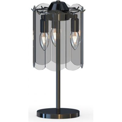 Zuma Line Nira lampa stołowa 3x40 W czarna-przydymiona MT3523-3S-EBCN