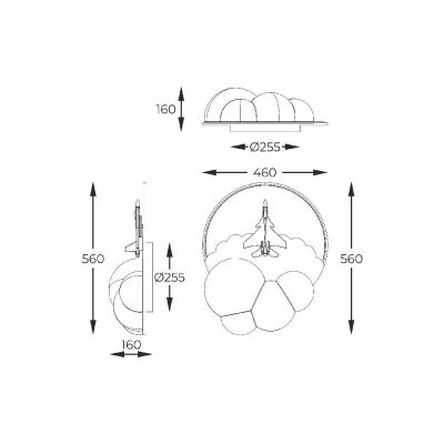 Zuma Line Focus lampa podsufitowa 1x37 W biała MX4024-1-3WT