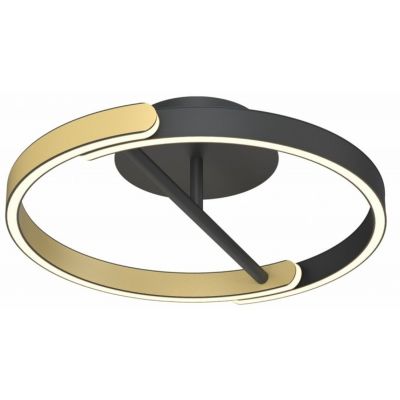 Zuma Line Linos lampa podsufitowa 1x24W czarny/złoty MX4417-1S-3BGD