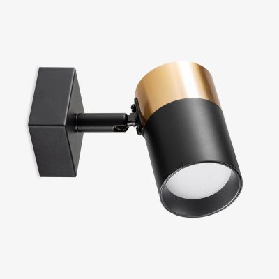 Zuma Line Fori lampa podsufitowa 1x50 W czarna-złota OB-2204BD-1-BK