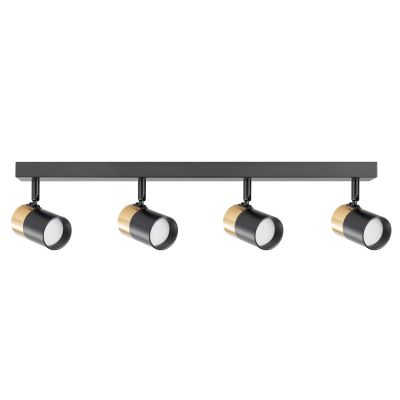 Zuma Line Fori lampa podsufitowa 4x50 W czarna-złota OB-2204BD-4-BK