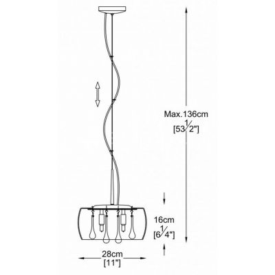 Zuma Line Crystal lampa wisząca 3x42W chrom/szkło dymione/kryształ P0076-03E-F4FZ