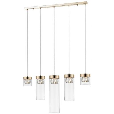 Zuma Line Gem lampa wisząca 5x28 W przezroczysta-złota P0389-05E-F7AC