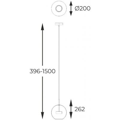 Zuma Line Enceladus lampa wisząca 1x5 W chrom-przezroczysta P0428-01J-F4AC