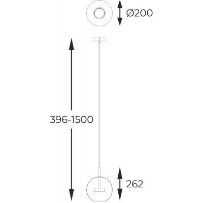 Zuma Line Enceladus lampa wisząca 1x5 W przezroczysta-złota P0428-01J-L4AC