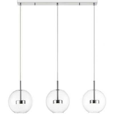 Zuma Line Enceladus lampa wisząca 3x5 W chrom-przezroczysta P0428-03J-B5AC