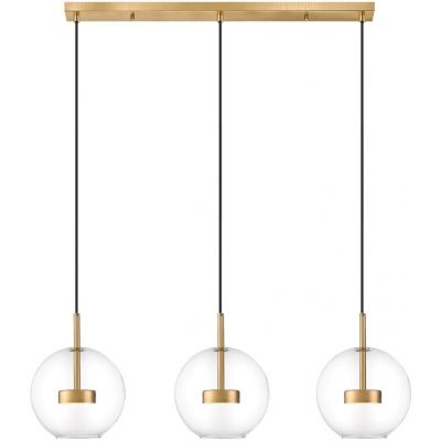 Zuma Line Enceladus lampa wisząca 3x5 W przezroczysta-złota P0428-03J-L4AC