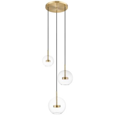 Zuma Line Enceladus lampa wisząca 3x5 W przezroczysta-złota P0428-03L-L4AC