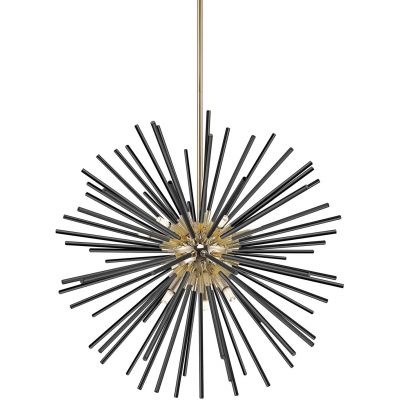 Zuma Line Urchin lampa wisząca 9x42 W czarny/złoty P0491-09C-F7BC