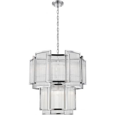 Zuma Line Sergio lampa wisząca 8x60W chrom/szkło przezroczyste P0528-08A-F4AC