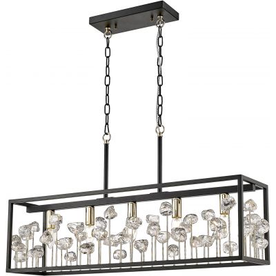 Zuma Line Caroline lampa wisząca 5x40W czarny mat/złoty P0541-05B-SDAC