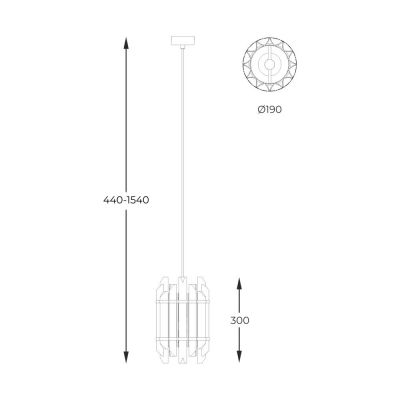 Zuma Line Alexandria lampa wisząca 1x40 W złoty P0556-01D-V7V7