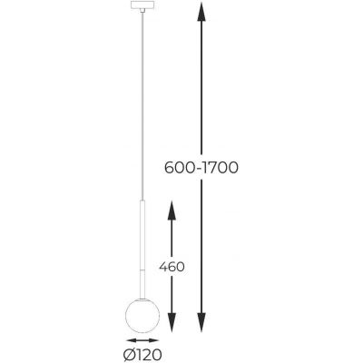Zuma Line Arcturus lampa wisząca 1x4 W czarna-złota P0574-01F-SDFZ