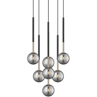 Zuma Line Arcturus lampa wisząca 7x4 W czarna-złota P0574-07F-SDFZ