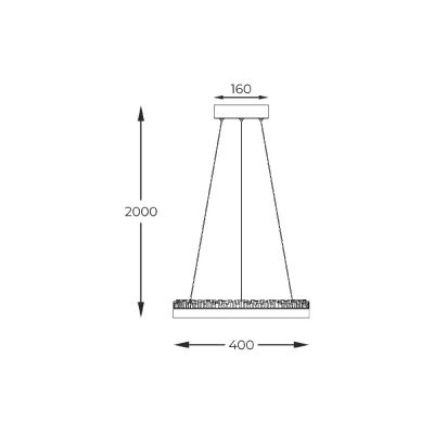 Zuma Line Regi lampa wisząca 1x30 W czarna PD2304400R-MB