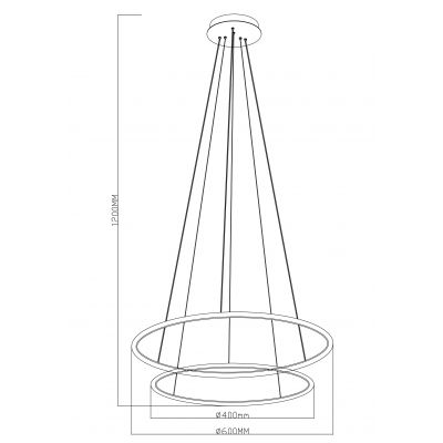 Zuma Line Marseille lampa wisząca 2x40 W złota PL201004B-2GD