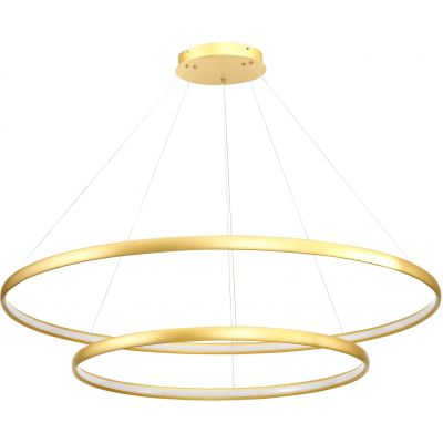 Zuma Line Carlo lampa wisząca 2x65W LED złoty szczotkowany PL210503-800+1200-GD