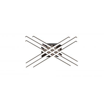 Zuma Line Cross lampa podsufitowa 6x8 W czarna-chrom PL99829-6