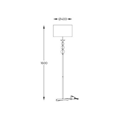 Zuma Line Rea lampa stojąca 1x60 W chrom RLL93163-1W