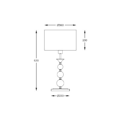 Zuma Line Rea lampa stołowa 1x60 W czarna RLT93163-1GB