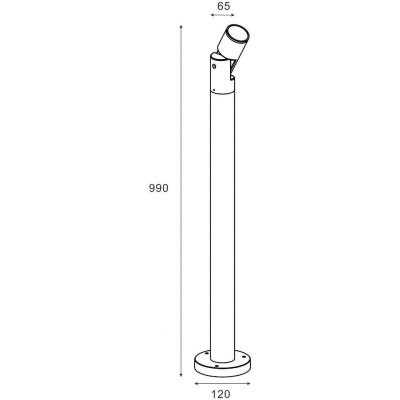 Zuma Line Nocturne lampa stojąca zewnętrzna 1x35 W czarna SJ14402