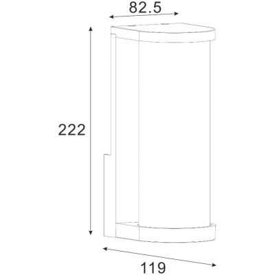 Zuma Line Twilight kinkiet zewnętrzny 1x60 W czarny SJ15111