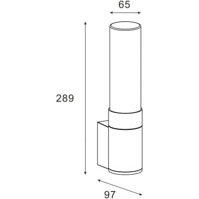 Zuma Line Wally kinkiet zewnętrzny 1x60 W czarny SJ17611