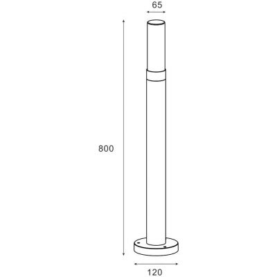 Zuma Line Wally lampa stojąca zewnętrzna 1x60 W czarna SJ17614