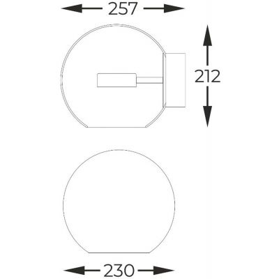 Zuma Line Enceladus kinkiet 1x5 W przezroczysty-złoty W0428-01D-L4AC