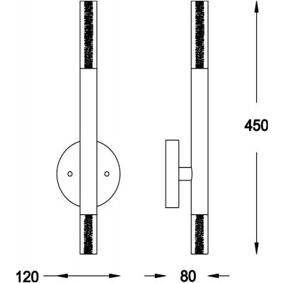 Zuma Line One kinkiet 2x5W chrom W0461-02E-F4F4