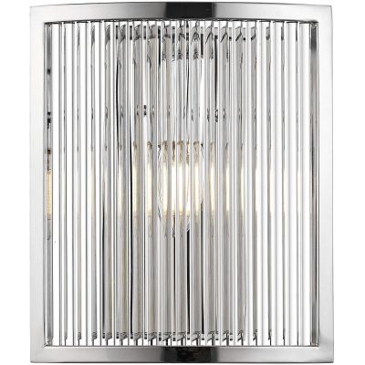 Zuma Line Sergio kinkiet 1x60W srebrny/szkło przezroczyste W0528-01A-B5AC