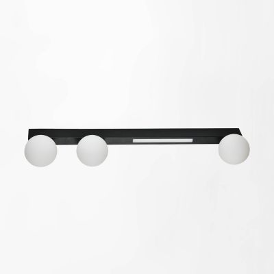 Zuma Line Lund lampa podsufitowa 3x40 W 1x6 W biała-czarna W231102-3