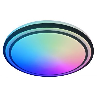 Zuma Line Rati lampa podsufitowa 1x22 W RGB biała-czarna YL-CCTR-01