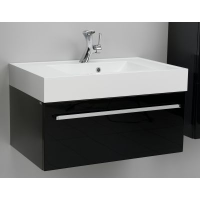 Antado Variete szafka 80 cm podumywalkowa wisząca czarny połysk 658547